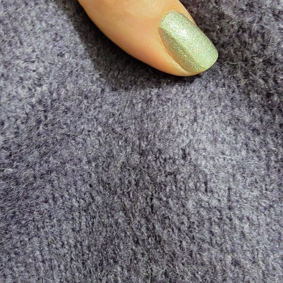 Vintage Tally Ho Boiled Wool Cardigan Sweater Jacket Purple Fair Isle Size PS - Picture 7 of 16